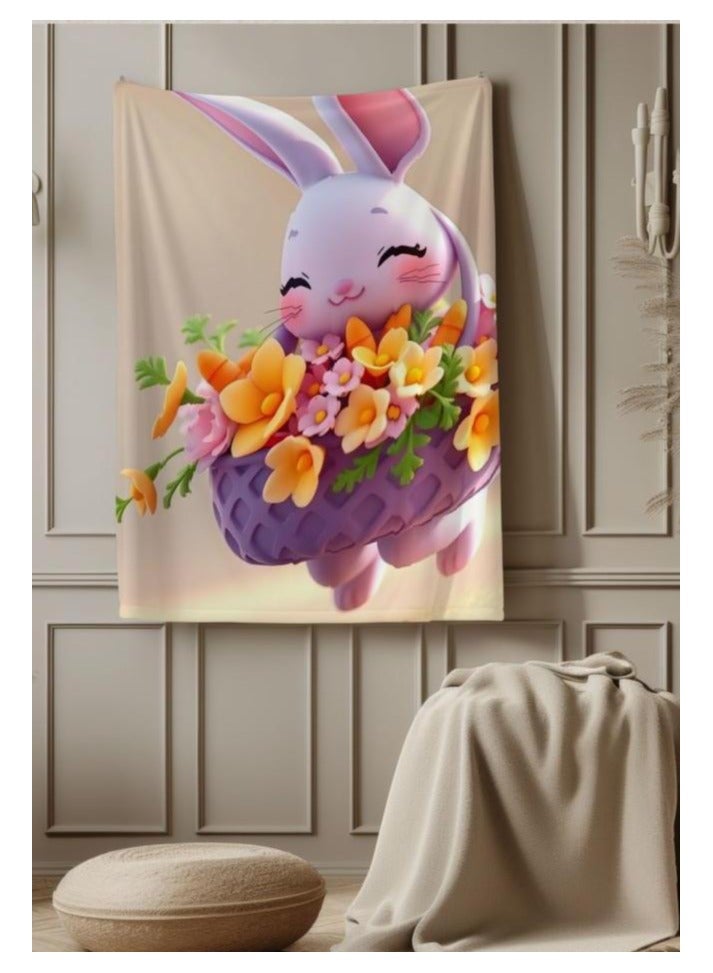 عام بطانية رقيقة من الفانيلا الكرتونية للأطفال أو الطلاب (دافئة ومريحة ومناسبة للنوم والألعاب) 100 سم * 150 سم - 901 - Image 3