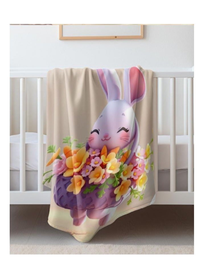 عام بطانية رقيقة من الفانيلا الكرتونية للأطفال أو الطلاب (دافئة ومريحة ومناسبة للنوم والألعاب) 100 سم * 150 سم - 901 - Image 4