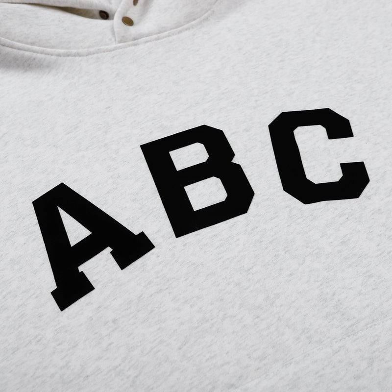 ESSENTIALS double line FOG flocking letter ABC hooded sweater oversize niche high street tide ins Black - Image 5