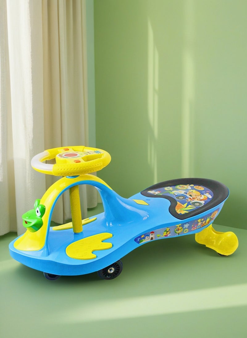 EASY FUTURE Kids Swing Car Ride on Swing Cars for Kids Twister Magic Ride on Kids Car Wiggle Car Ride-On Toy Toddler Ride-on Toy with Music for Boys & Girls - Image 5