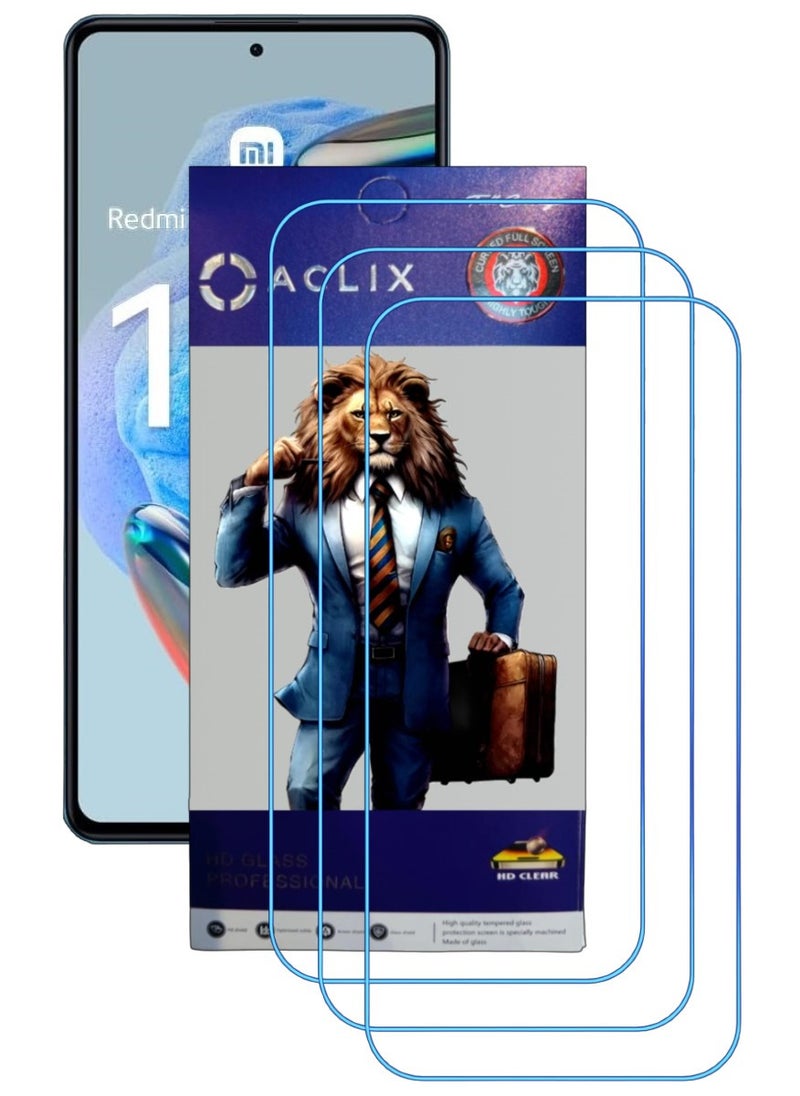 ACLIX 3 Pieces Antistatic ESD Dustproof Premium Quality High Definition Clear Tempered Glass Screen Protector Designed For Xiaomi Redmi Note 12  Pro - Image 1