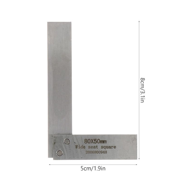 Carbon Steel L-Square Carpenter Ruler 90 Degree Wide Base Right Angle Gauge Precision Woodworking Measuring Tool for Construction and Carpentry - Image 2