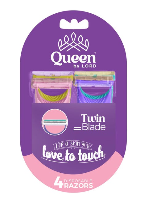 4 Disposable Razor Twin Blades For Sensitive Area