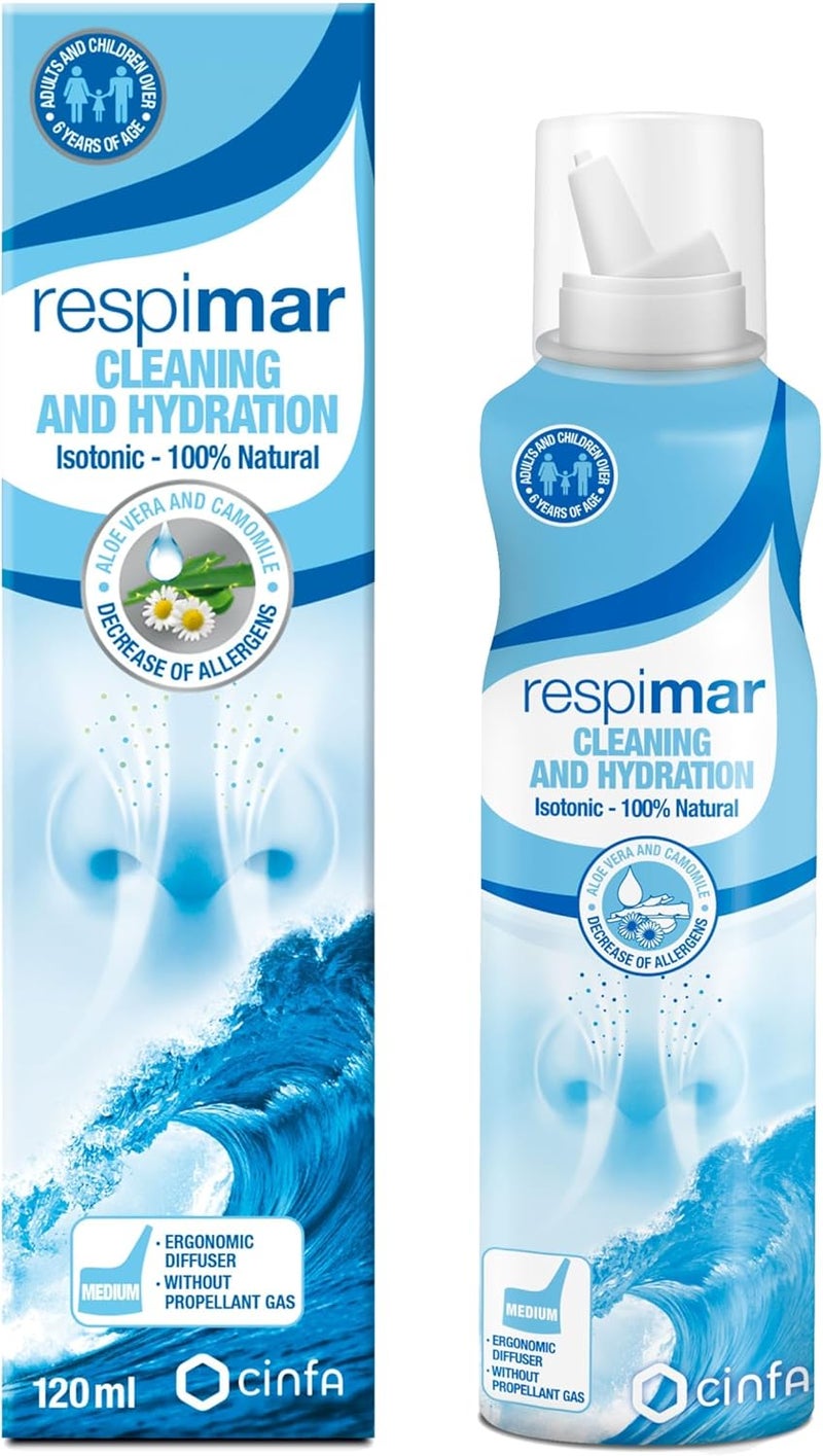 Cinfa Respimar Cleaning and Hydration Nasal Spray 120 ml - Image 3