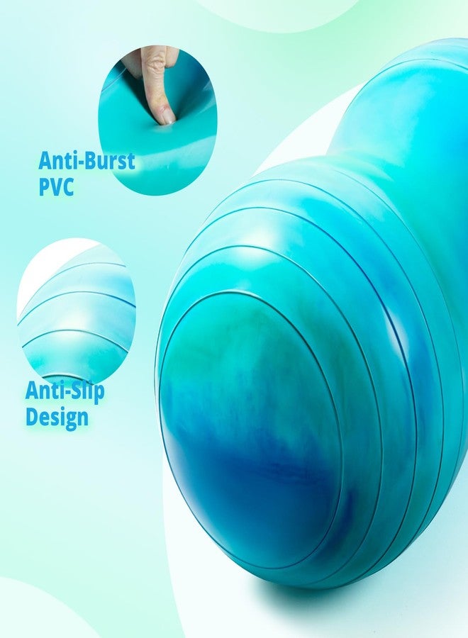 EVERICH TOY Peanut Ball for Kids, 18’’ Anti-Burst Autism Sensory Exercise Ball for Physical Therapy, Balance Training & Yoga, Bouncy Ball Chair for Boys and Girls. - Image 4