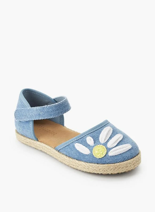 ببرمنة Girls Hook & Loop Espadrille Shoes