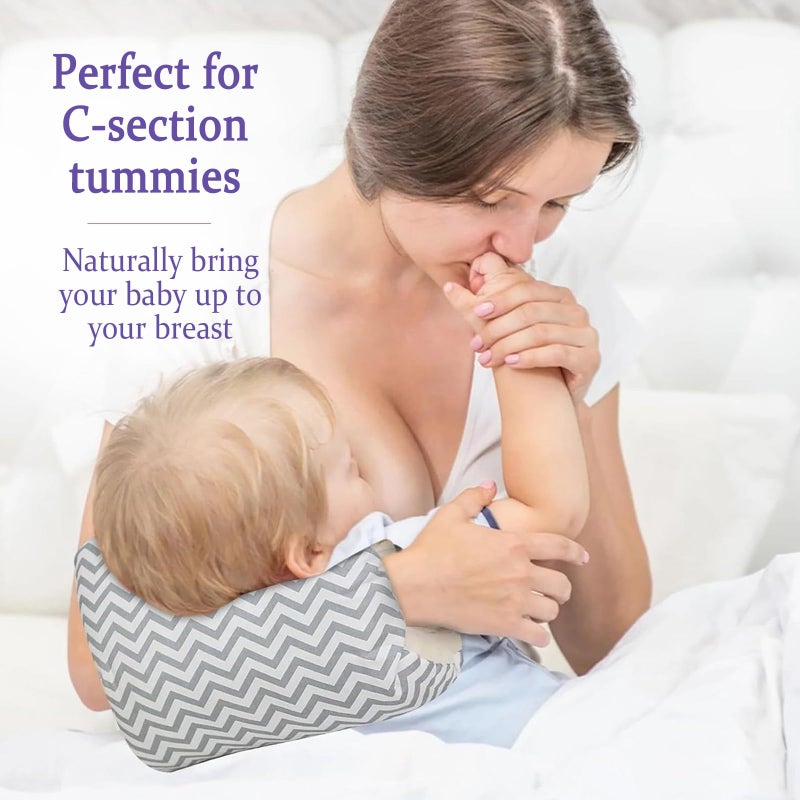 HOWUKE Baby Nursing Arm Breastfeeding Pillow, Breast Feeding Pillows for Babies, Bottle Feeding Travel Pillows for Newborn - Image 3