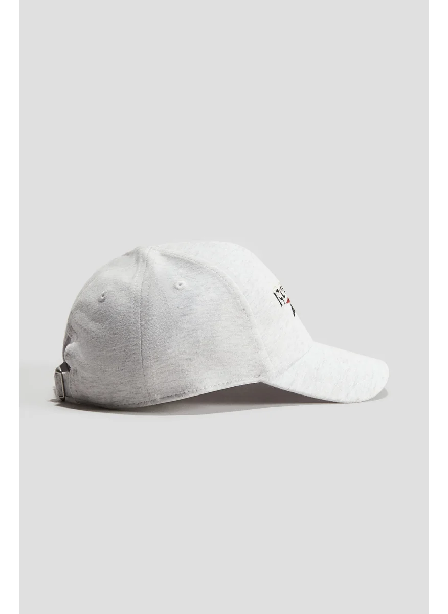 H&M Embroidered-Motif Cotton Cap