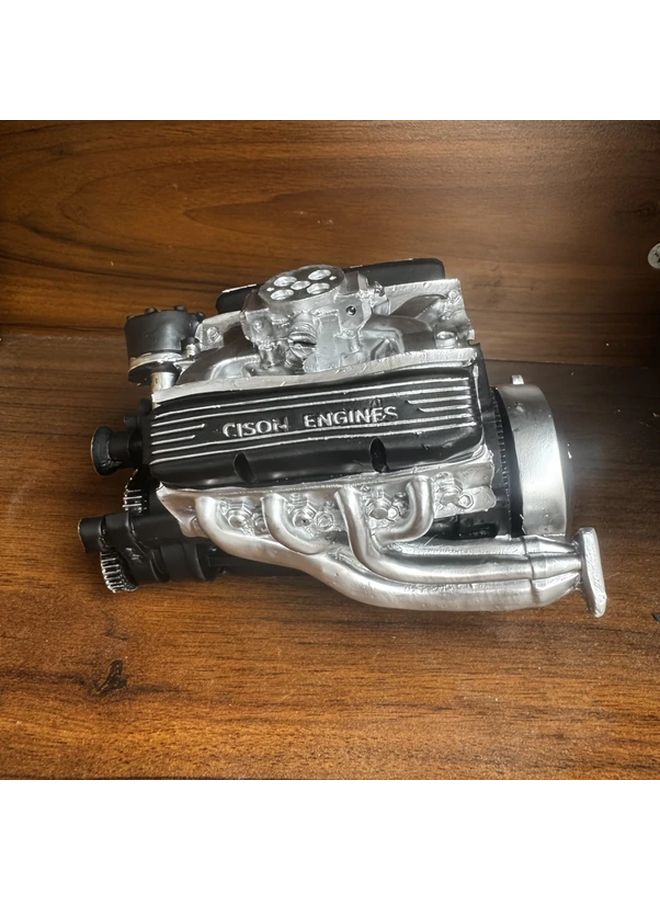 Red Adult DIY Mini V8 Engine Model 1 6 Scale 4 Stroke 44cc Water Cooled Collectible Display - Image 5