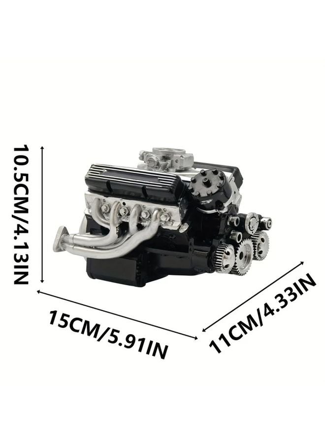 Red Adult DIY Mini V8 Engine Model 1 6 Scale 4 Stroke 44cc Water Cooled Collectible Display - Image 3