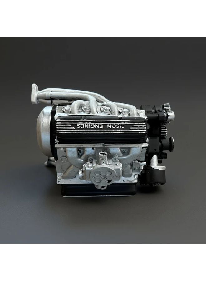 Red Adult DIY Mini V8 Engine Model 1 6 Scale 4 Stroke 44cc Water Cooled Collectible Display - Image 2