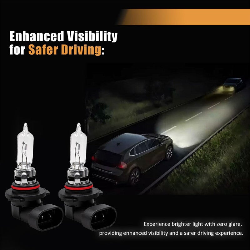 10 PIECE   FEEMA 9005 Premium Halogen Bulbs – 12V 65W, 1200 Lumens, Xenon Gas, Anti-UV Quartz Glass, Plug and Play OEM Base, Multiple Color Temperature Options (3000K, 4300K, 5000K), Easy Installation - Image 2