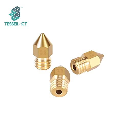 TESSERACT MK8 Extruder Nozzle For 3D Printer | MK8 Brass Nozzle for 3D Printing | Made in India for Anet A8 Makerbot MK8 Creality CR-10 S4 S5 Ender 3 3Pro 5 (Qty-Set of 25 MK8 0.3,0.4,0.5,0.6,0.8,1.0) - Image 2