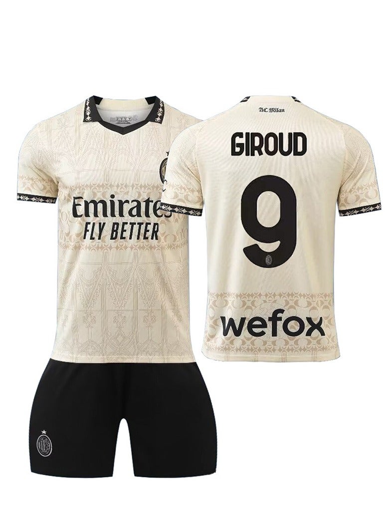 2024 European Cup Milan Children's Youth Football Uniform Two-Piece Suit, Number 9