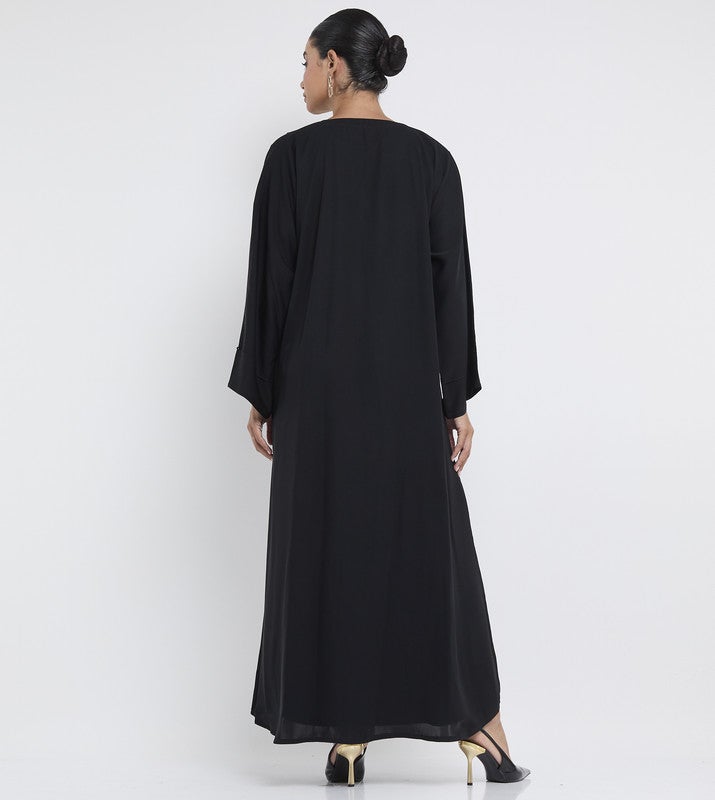 ROZA Stylish hand work abaya - Image 4