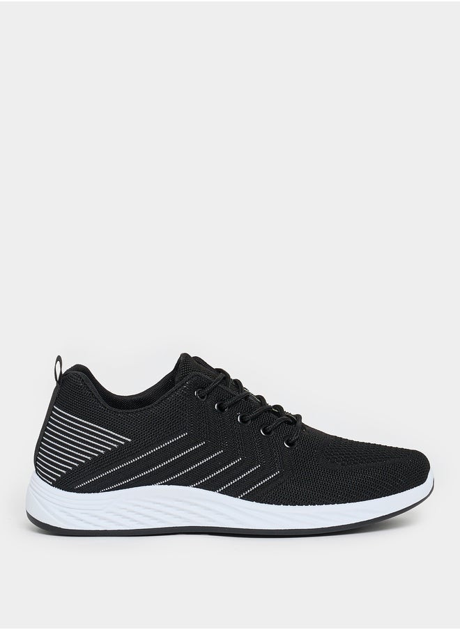 Styli Styli Knitted Breathable Lace Up Sneakers  - Image 2