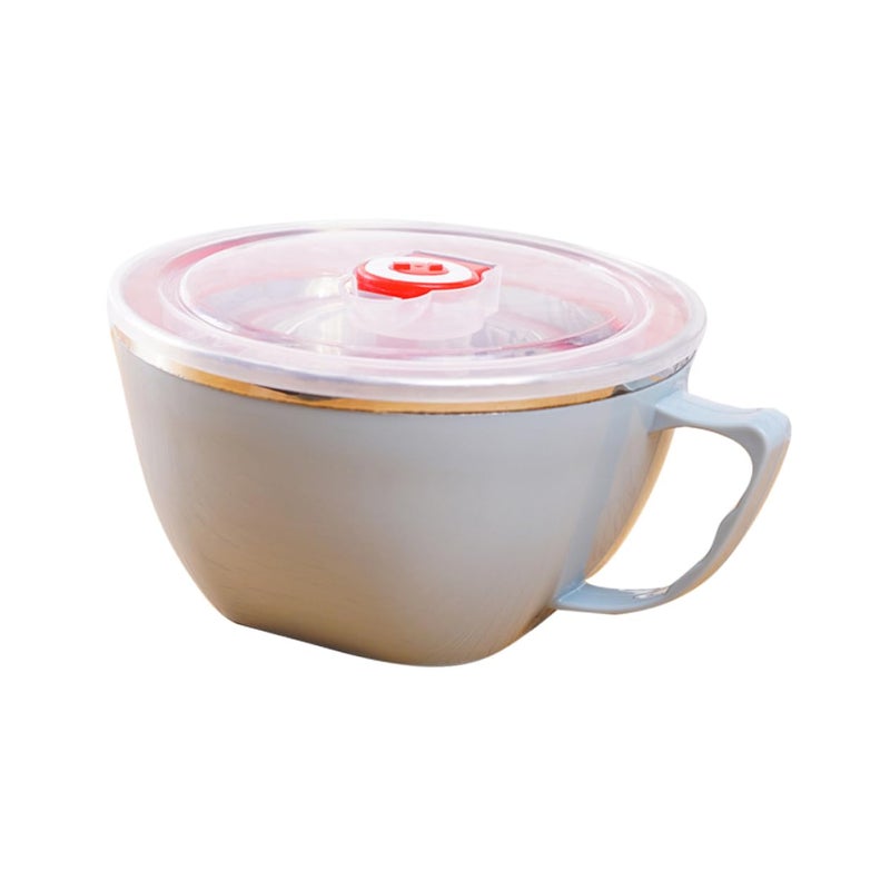 Stainless Steel Insulated Bowl With Lid For Kids Heat Retaining Ramen Noodle Soup - Image 2