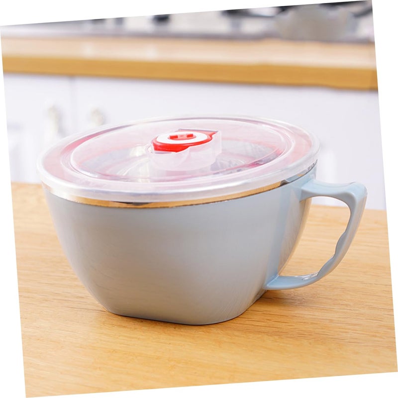 Stainless Steel Insulated Bowl With Lid For Kids Heat Retaining Ramen Noodle Soup - Image 3