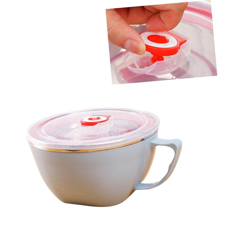 Stainless Steel Insulated Bowl With Lid For Kids Heat Retaining Ramen Noodle Soup - Image 5