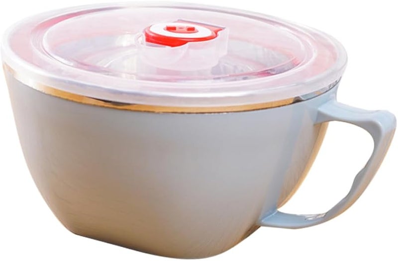 Stainless Steel Insulated Bowl With Lid For Kids Heat Retaining Ramen Noodle Soup - Image 1