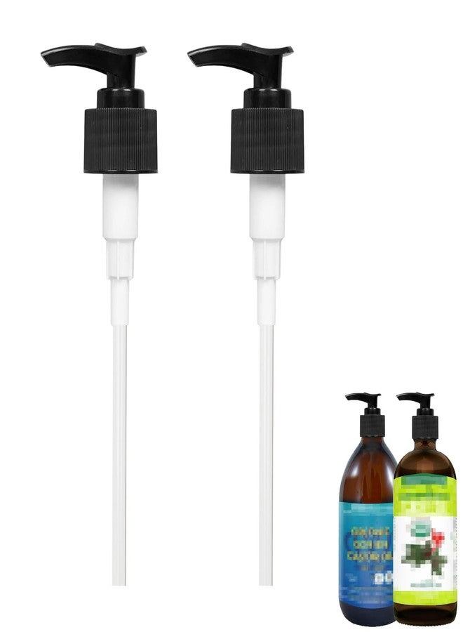 gocola Dispenser Pump Compatible with Queen of The Thrones & Heritage Store Castor Oil and Rejuve Naturals Castor Oil, 2 Pack Pump for 16oz Castor Oil - Image 1
