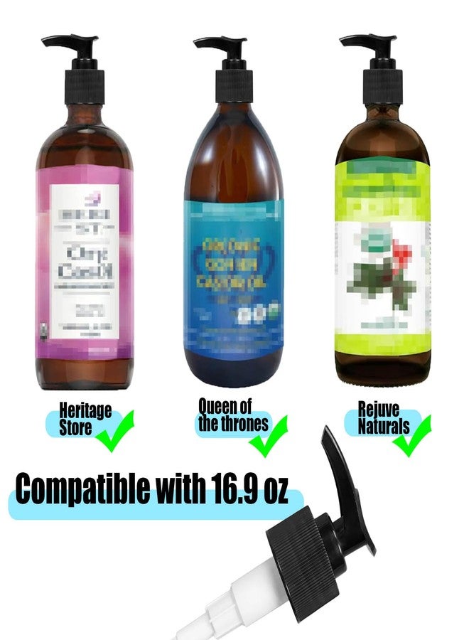 gocola Dispenser Pump Compatible with Queen of The Thrones & Heritage Store Castor Oil and Rejuve Naturals Castor Oil, 2 Pack Pump for 16oz Castor Oil - Image 5