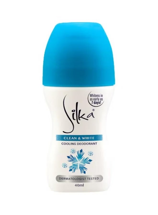 Silka Clean And White Cooling Deodorant 40 ML