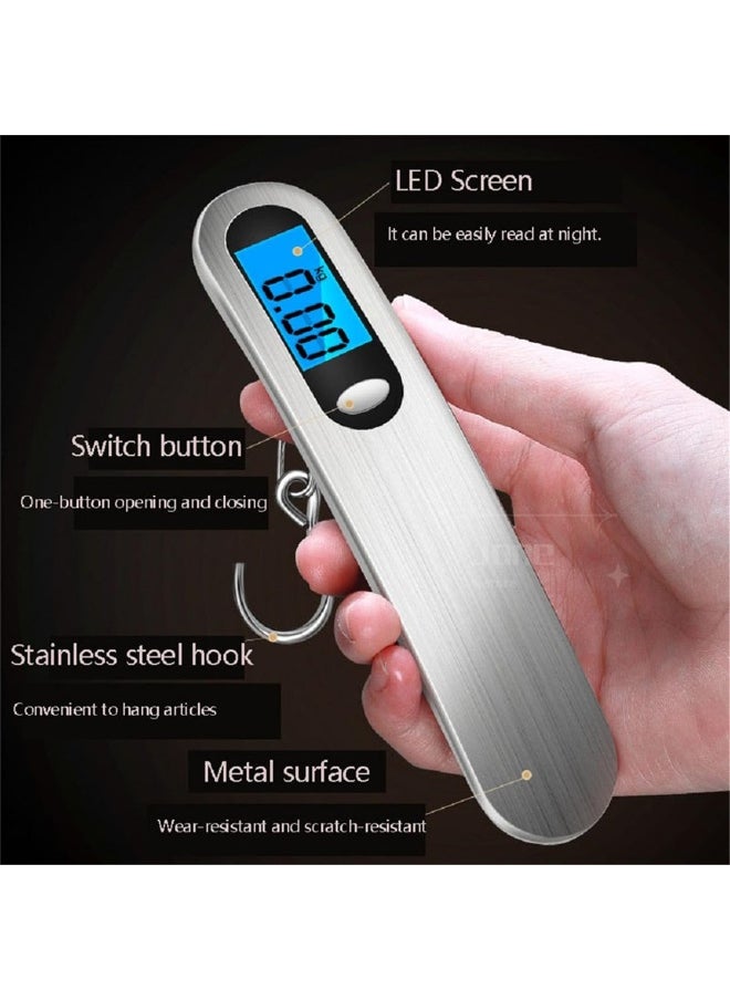 Generic Portable Digital Luggage Scale, 30kg Weight Capacity with Digital LCD Display and One Button for Simple Control, Strong Strap to Securely Hang Bag During Weighing, Compact and Lightweight Design for Measuring Baggage Weight Before Travel Suitable for Air Travel and Flights  - Image 4
