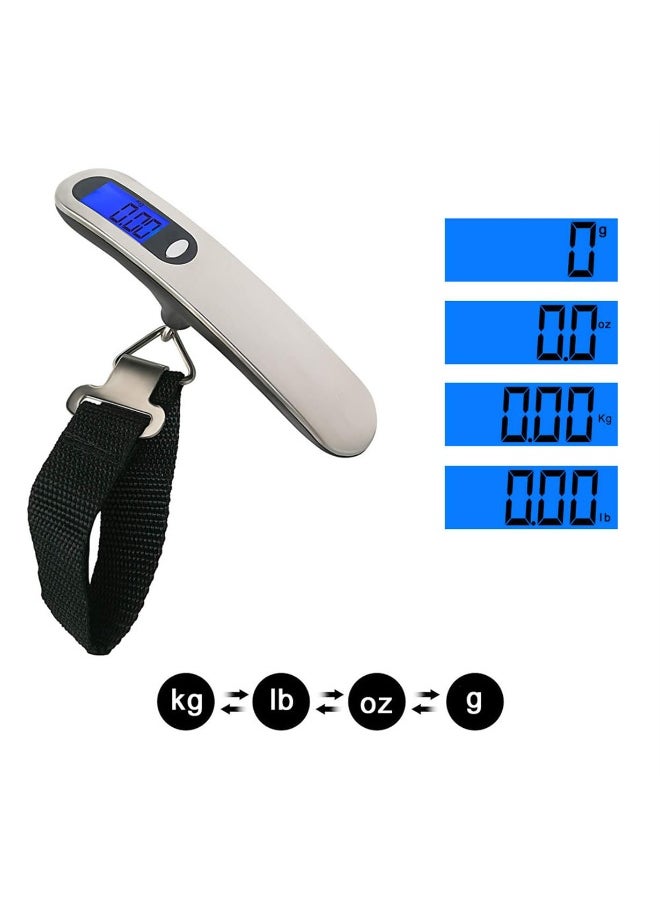 Generic Portable Digital Luggage Scale, 30kg Weight Capacity with Digital LCD Display and One Button for Simple Control, Strong Strap to Securely Hang Bag During Weighing, Compact and Lightweight Design for Measuring Baggage Weight Before Travel Suitable for Air Travel and Flights  - Image 2