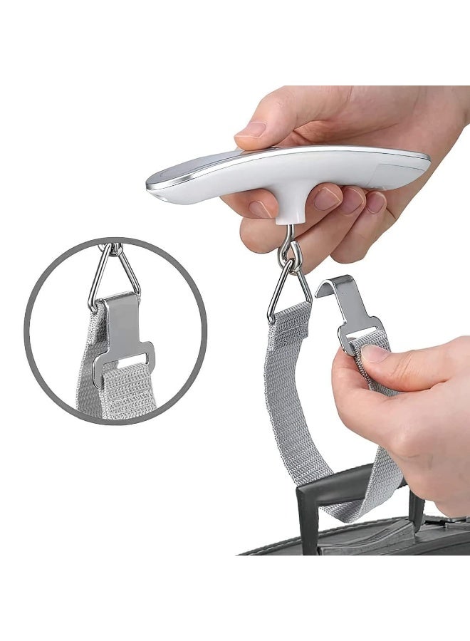Portable Digital Luggage Scale, 50kg / 110lb Weight Capacity with Digital LCD Display and One Button for Simple Control, Strong Strap to Securely Hang Bag During Weighing, Compact and Lightweight Design for Measuring Baggage Weight Before Travel Suitable for Air Travel and Flights - Image 5