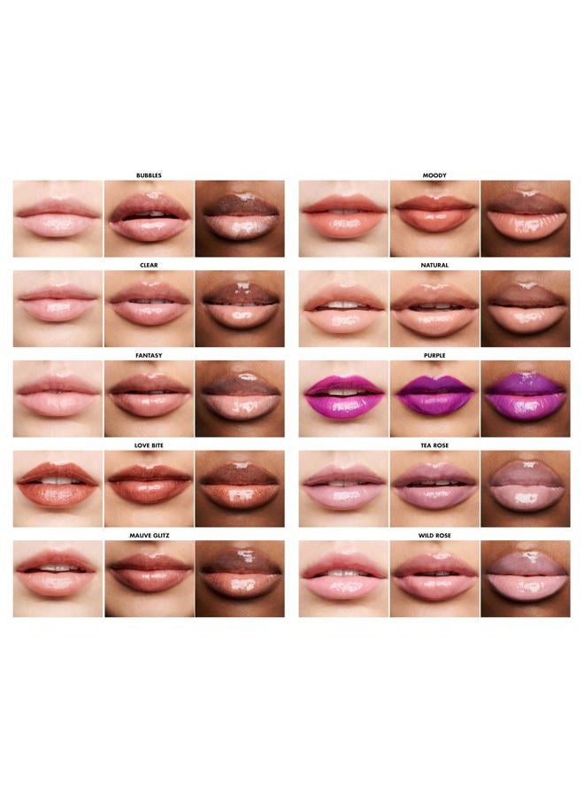 elf طلاء شفاه، مغذي، غير لزج، لامع للغاية مع لون شفاف، مدعم بفيتامينات A و E، نباتي وخالي من القسوة، عضة حب - Image 5