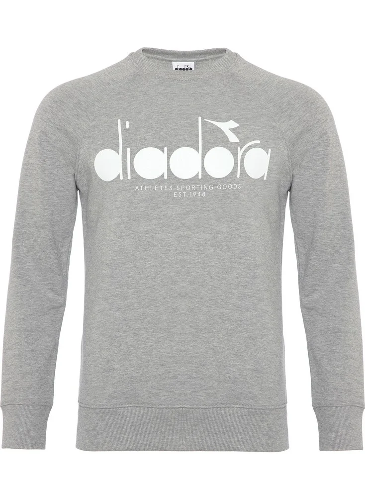 DIADORA Sweatshirt Crew Iconic Light Gray Unisex Sweatshirt - 502.173624-C5493