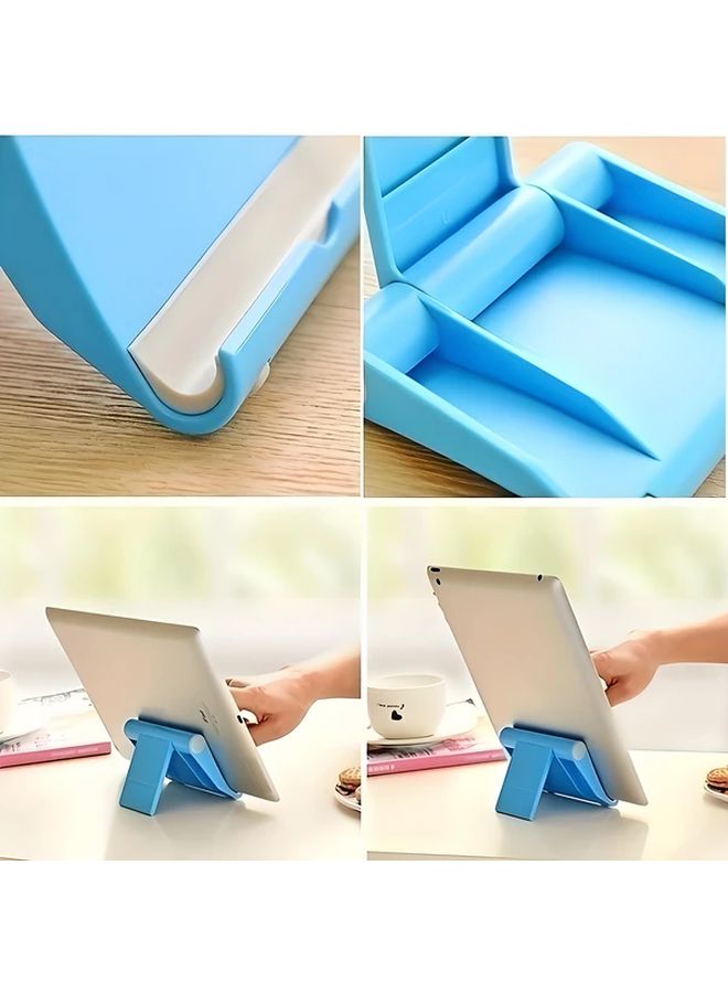 Green Universal Folding Phone Stand Portable Desktop Holder for Mobile Tablet - Image 5