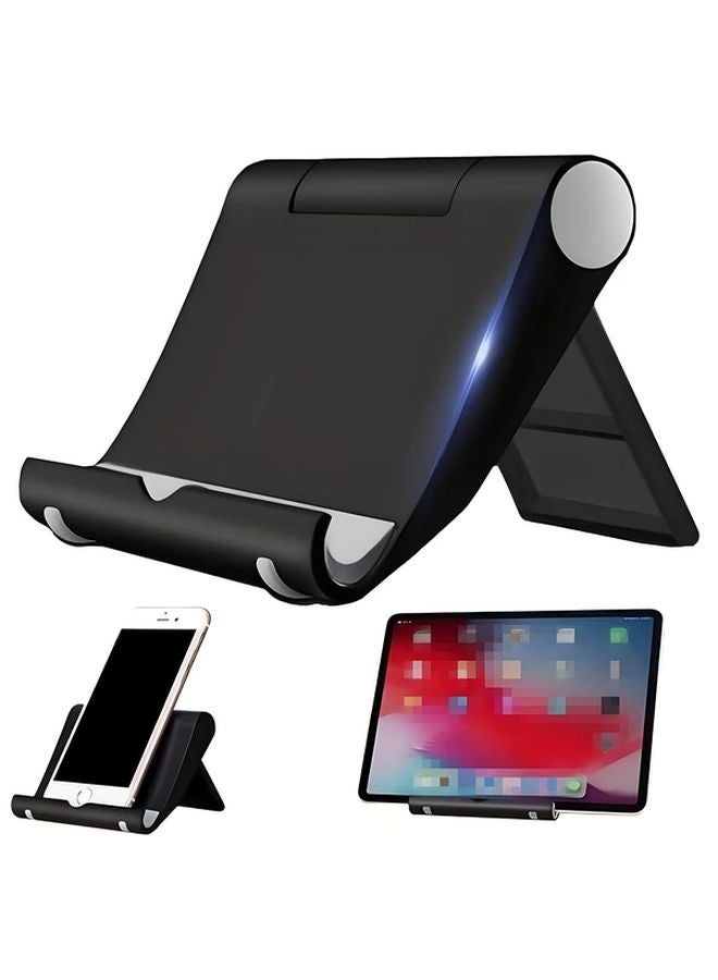 Green Universal Folding Phone Stand Portable Desktop Holder for Mobile Tablet - Image 1