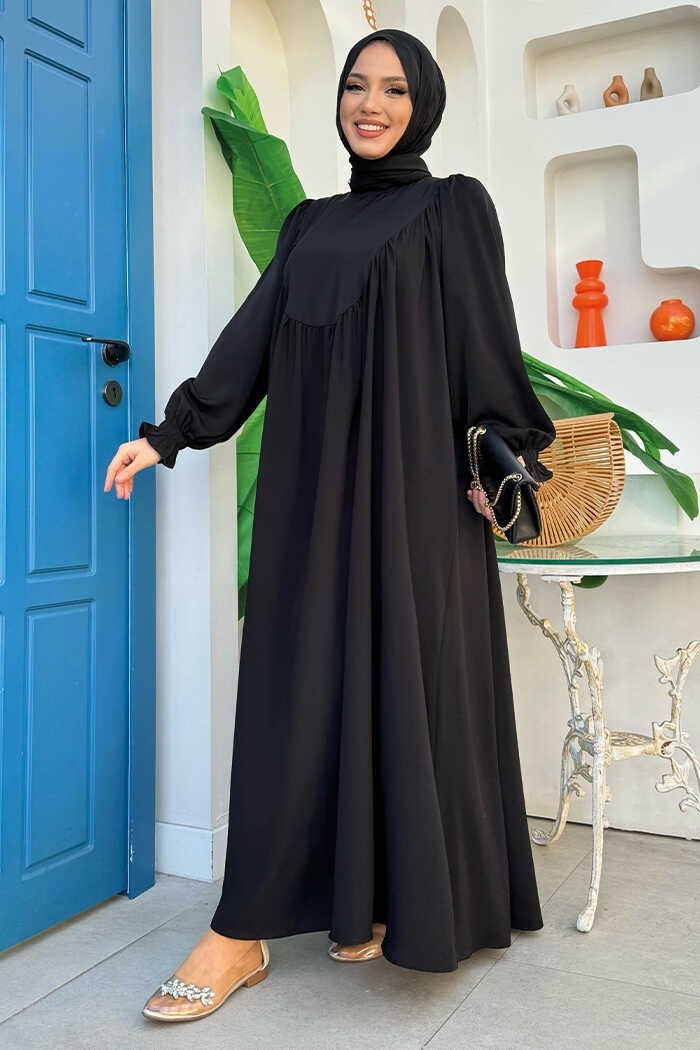 Bym Fashion Bym4 Pleated Dress Black  - Image 2