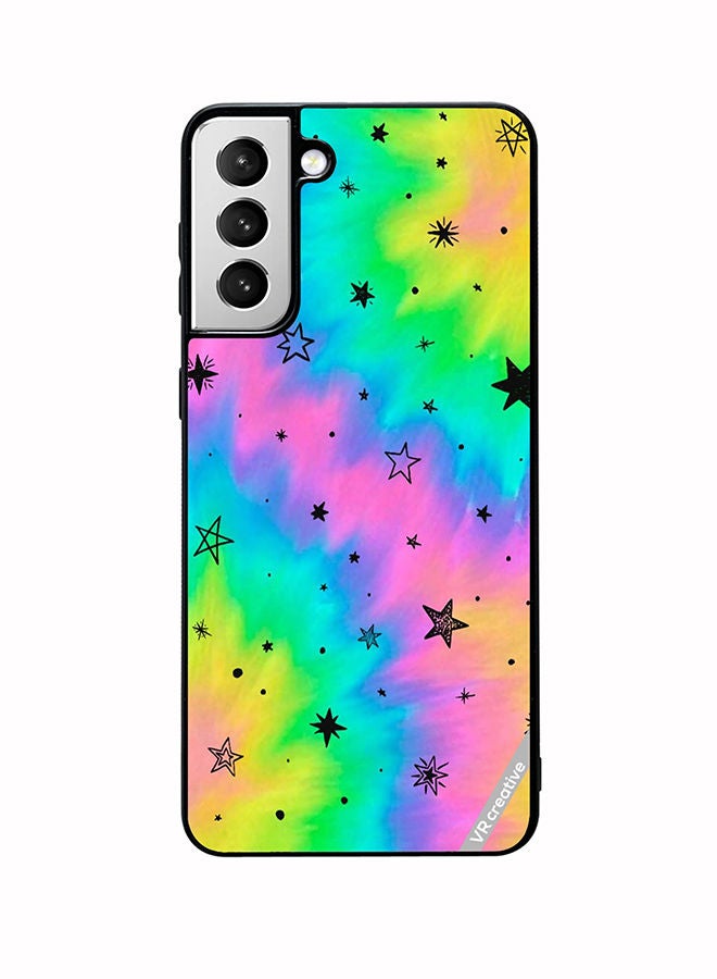 VR CREATIVE Protective Case Cover For Samsung Galaxy S22 Plus 5G Star Design Multicolour - Image 1