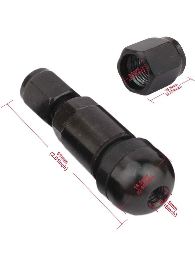 TOMALL TOMALL TPMS Black Bolt-in Tire Valve Stem Caps Explosion Proof Inner Tube Valve - Image 2
