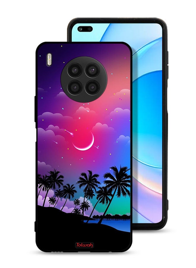 Tolwak Huawei nova 8i Protective Case Cover Moon In Night Art - Image 1