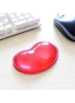 Ergonomic Silicone Gel Wrist Support Mouse Pad, Clear Wristband Pad for Desktop Computer, Heart-Shaped Translucence Cool Hand Pillow Cushion, Effectively Reduce Wrist Fatigue and Pain (Red) - pzsku/ZDE6621223C1D1995B21BZ/45/_/1714145368/b38e4e86-9dbd-4d75-8b95-f7c4fd70035a