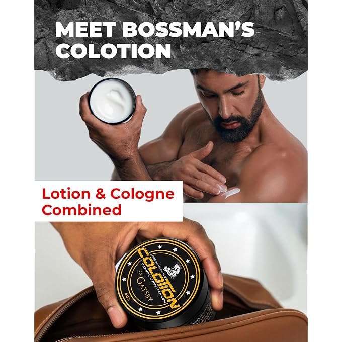 bossman Colotion - 2 in 1 Men's Lotion and Cologne - Moisturizer and Hydrating Scented Body Lotion - Mens Scented Lotion for Daily Use (Vetiver X) - Image 2