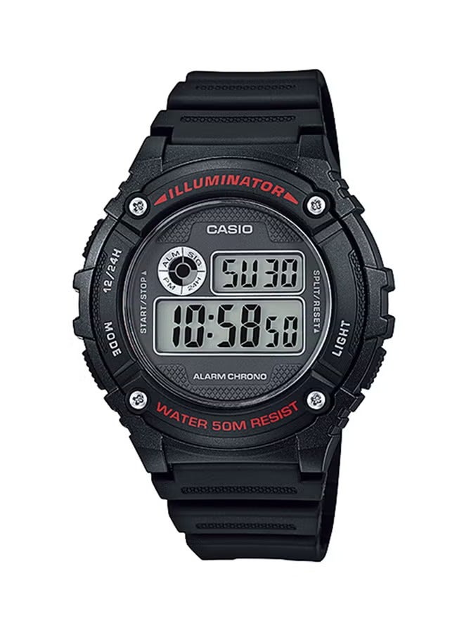 CASIO Men's Resin Digital Watch W-216H-1AVDF - Image 1