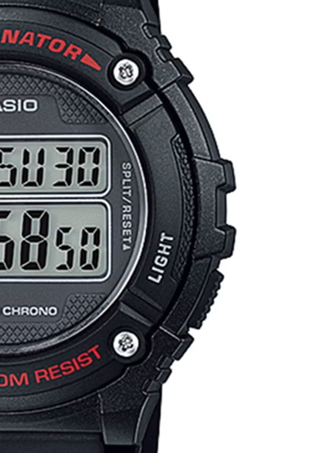 CASIO Men's Resin Digital Watch W-216H-1AVDF - Image 5