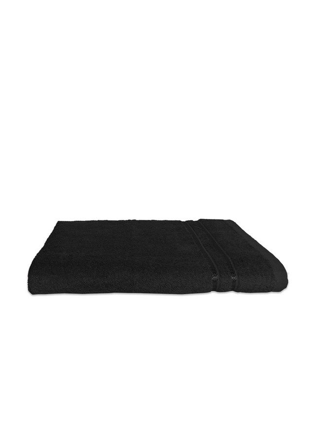 Welspun 100% Cotton Quick Dry Bath Towel | High Absorbency Super Soft, Fast Drying Towels for Bath | 380 GSM Large Size 1 Piece Bath Towel for Men and Women | Sized 70cm X 150cm Black - Image 4