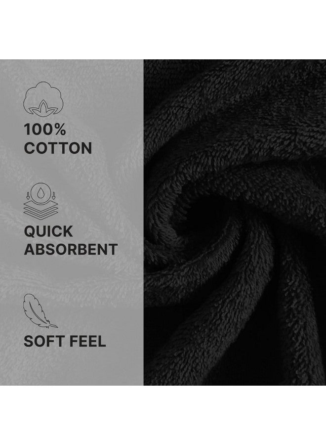 Welspun 100% Cotton Quick Dry Bath Towel | High Absorbency Super Soft, Fast Drying Towels for Bath | 380 GSM Large Size 1 Piece Bath Towel for Men and Women | Sized 70cm X 150cm Black - Image 2