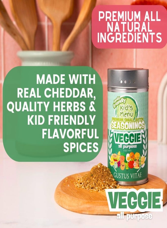 GUSTUS VITAE Kid’s Menu: Veggie - All Purpose Gourmet Seasoning | Hand Made Spice Blend | All Natural | Not Spicy | No MSG | Lower Sodium | Non GMO | Fun, Savory, Mild Flavor Seasoning | Picky Eater Approved | Great for Ages 4–11 | Quick & Easy | Family Friendly | Small Batch | Made in USA | Gustus Vitae - Image 3