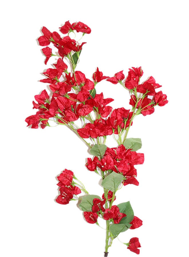 نيبمينينت 4 أغصانٍ من زهور البوغانفيليا الاصطناعيّة مع غصيْن أحمر 115×20سم - Image 1