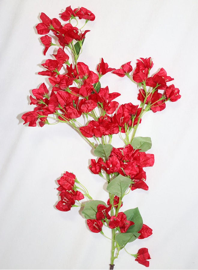 نيبمينينت 4 أغصانٍ من زهور البوغانفيليا الاصطناعيّة مع غصيْن أحمر 115×20سم - Image 2