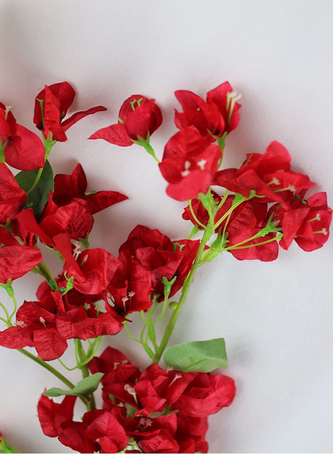 نيبمينينت 4 أغصانٍ من زهور البوغانفيليا الاصطناعيّة مع غصيْن أحمر 115×20سم - Image 3