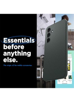 Spigen غطاء حماية Liquid Air لهاتف سامسونج جالاكسي A35 - أخضر غامق  - Image 2
