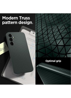 Spigen غطاء حماية Liquid Air لهاتف سامسونج جالاكسي A35 - أخضر غامق  - Image 3